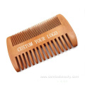 Wholesale two side pearwood comb beard